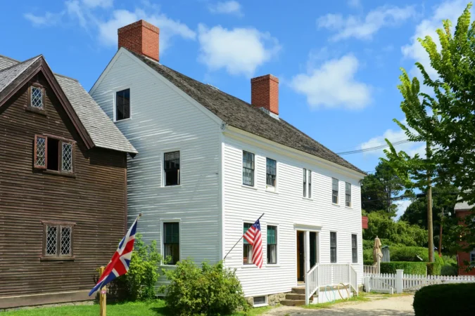 Shapley-Drisco House at Strawbery Banke Museum in Portsmouth, New Hampshire